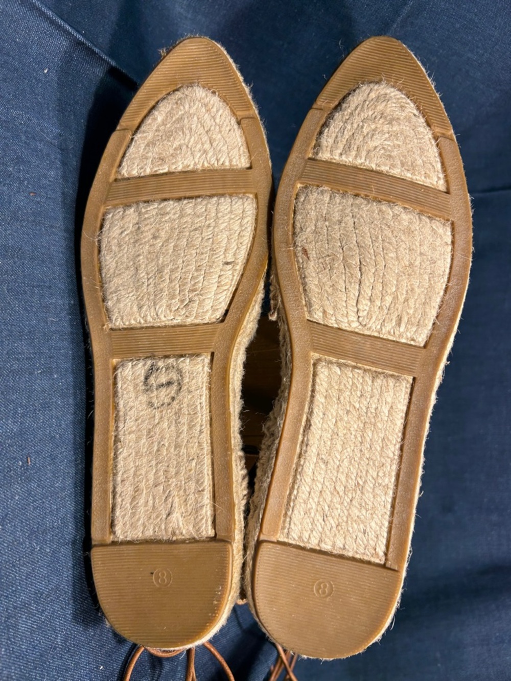 NWOT Belle by Sigerson Morrison leather flat espadrilles 5 - Picture 7 of 11